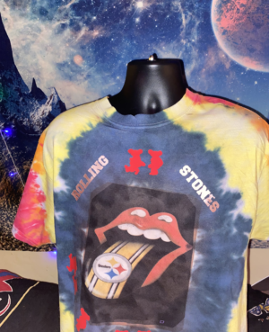 Vintage Rolling Stones Pittsburgh Tongue Steelers Shirt