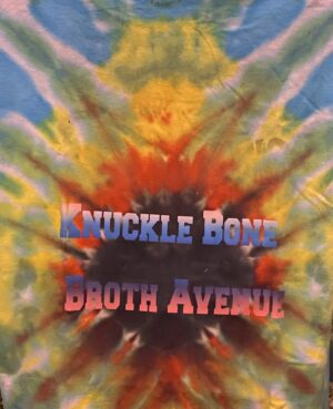 Phish Sci Fi Soldier KNUCKLEBONE BROTH AVENUE Tie Dye with SKULL